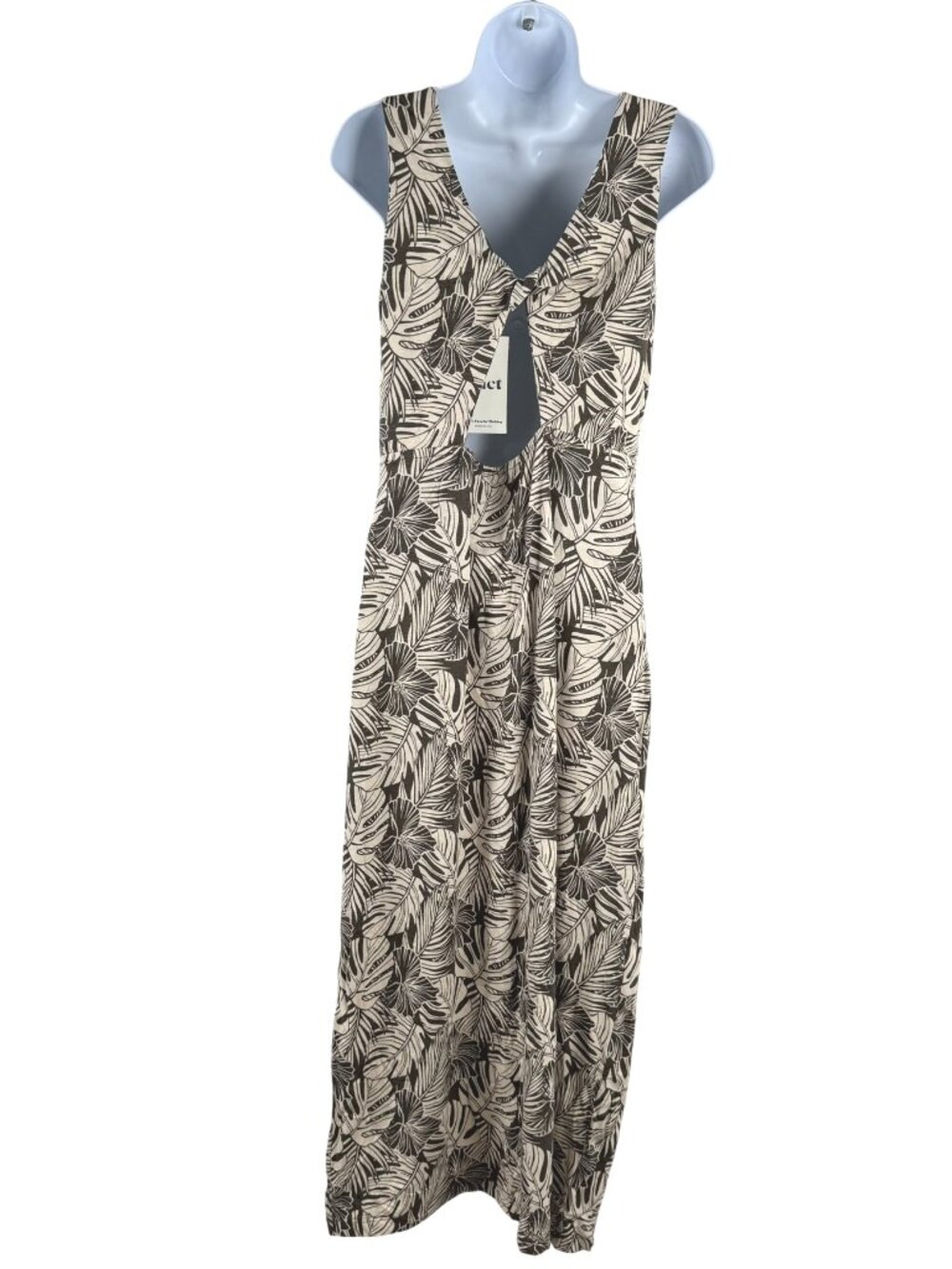 Pact The Soiree Fitted Tank Dress Large Printed Sleeveless NWT DR-1909 - Picture 6 of 6